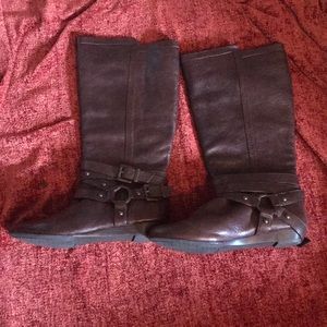 Cognac colored boots